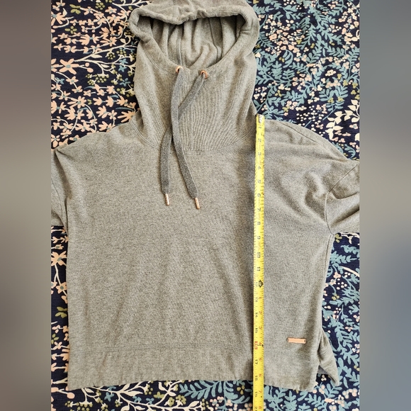 *Sweaty Betty ❤️ Escape Luxe Cropped Gray Hoody, Rose Gold Details XS - Picture 12 of 12
